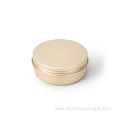 60ml round tin lip balm tin aluminum jar